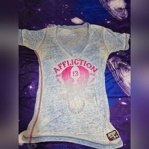 Affliction short sleeved v-neck shirt